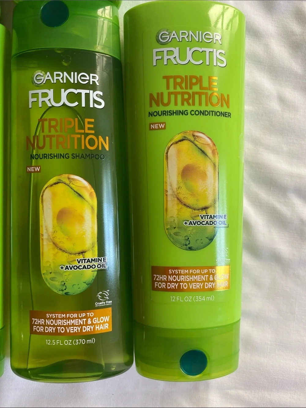 Garnier Fructis Sleek & Shine + Triple Nutrition Green Hair Care Set